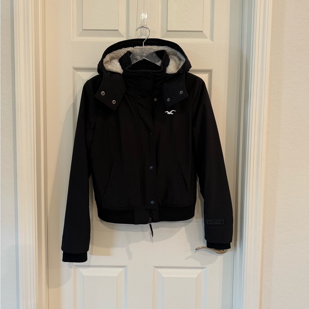 HOLISTER Women california all weather jacket stretch with hoodie